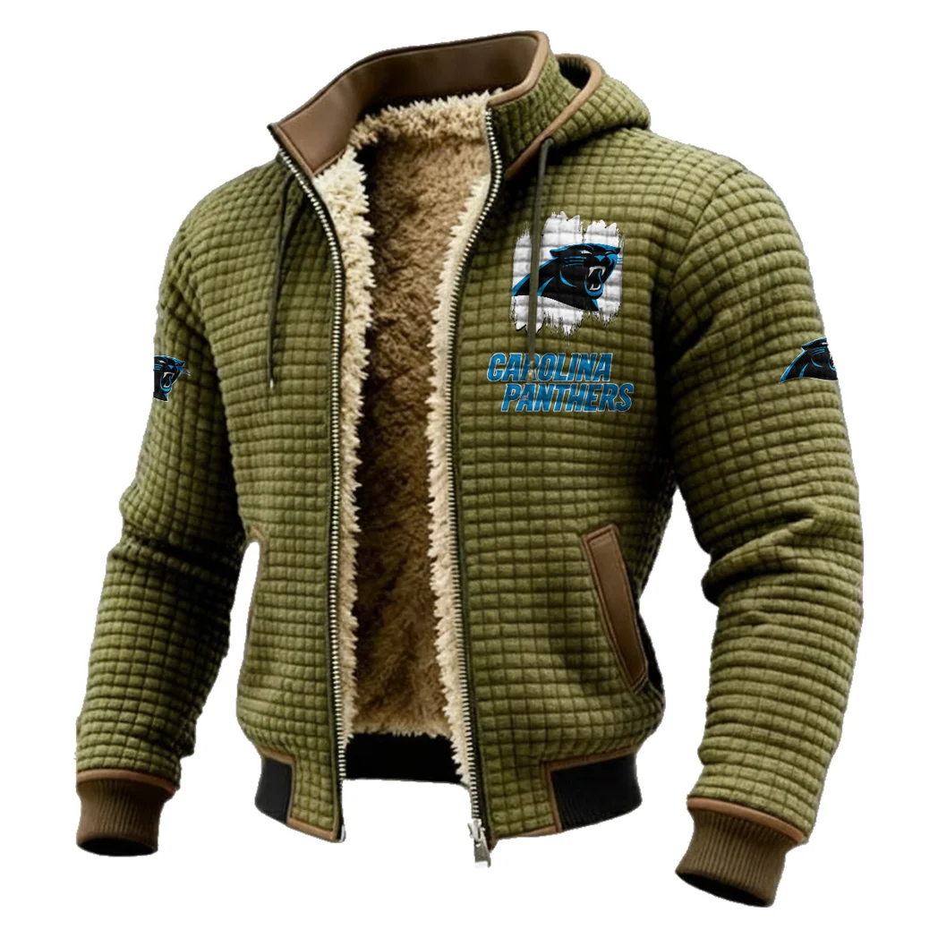 Match Day Prowlers Fleece-Lined Hooded Jacket, Cross-Training Winter Layer HVN1453CP - Green - Image 2