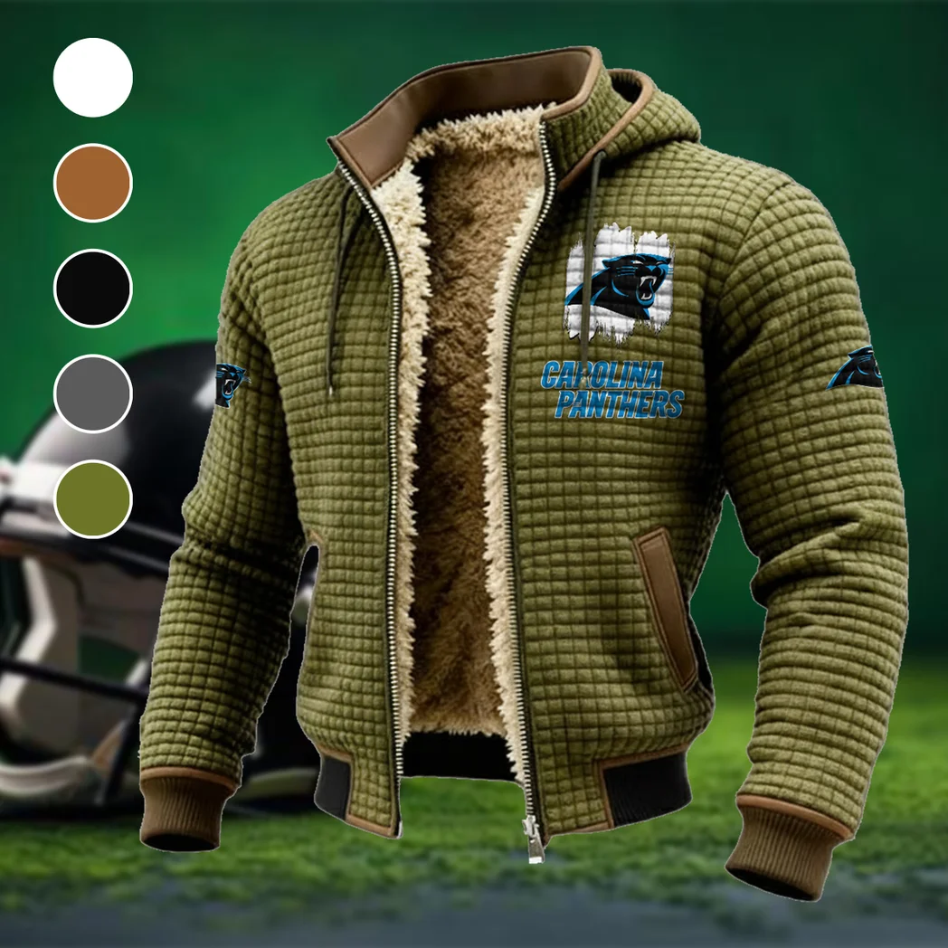 Match Day Prowlers Fleece-Lined Hooded Jacket, Cross-Training Winter Layer HVN1453CP - Green