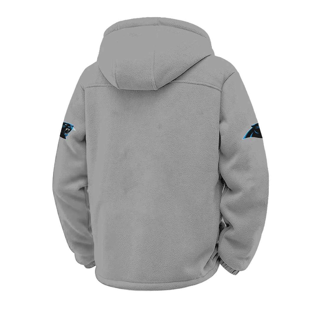 Match Day Prowlers Winter Fleece Jacket, Essential Winter Warmth HVN1453CP - Grey - Image 3