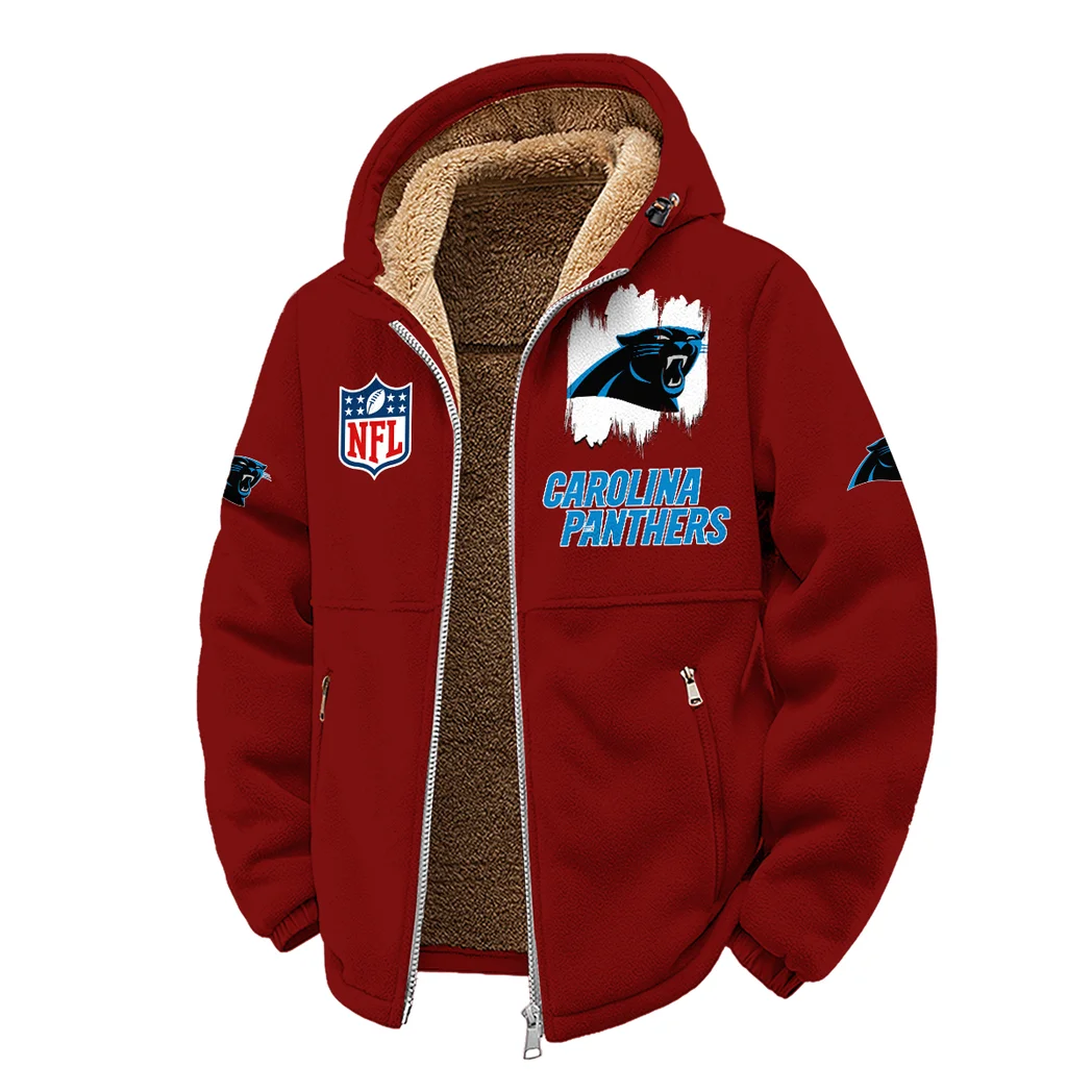 Match Day Prowlers Winter Fleece Jacket, Essential Winter Warmth HVN1453CP - Wine - Image 2
