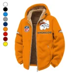 Bronze Crew Winter Fleece Jacket, Superior Thermal Protection HVN1453DB - Orange