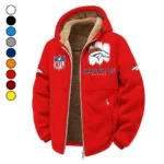 Bronze Crew Winter Fleece Jacket, Superior Thermal Protection HVN1453DB - red