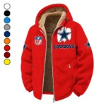Fan Lone Squad Winter Fleece Jacket, Heavy-Duty Cold Fleece HVN1453DC - red