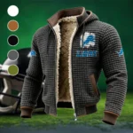 Match Day Prowlers Fleece-Lined Hooded Jacket, Elite Athlete Winter Jacket HVN1453DL - Grey