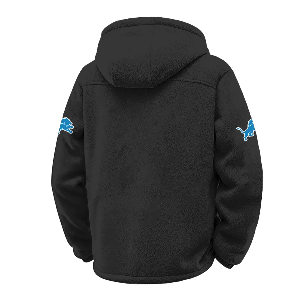 Match Day Prowlers Winter Fleece Jacket, High-Performance Trail Jacket HVN1453DL - Black - Image 3
