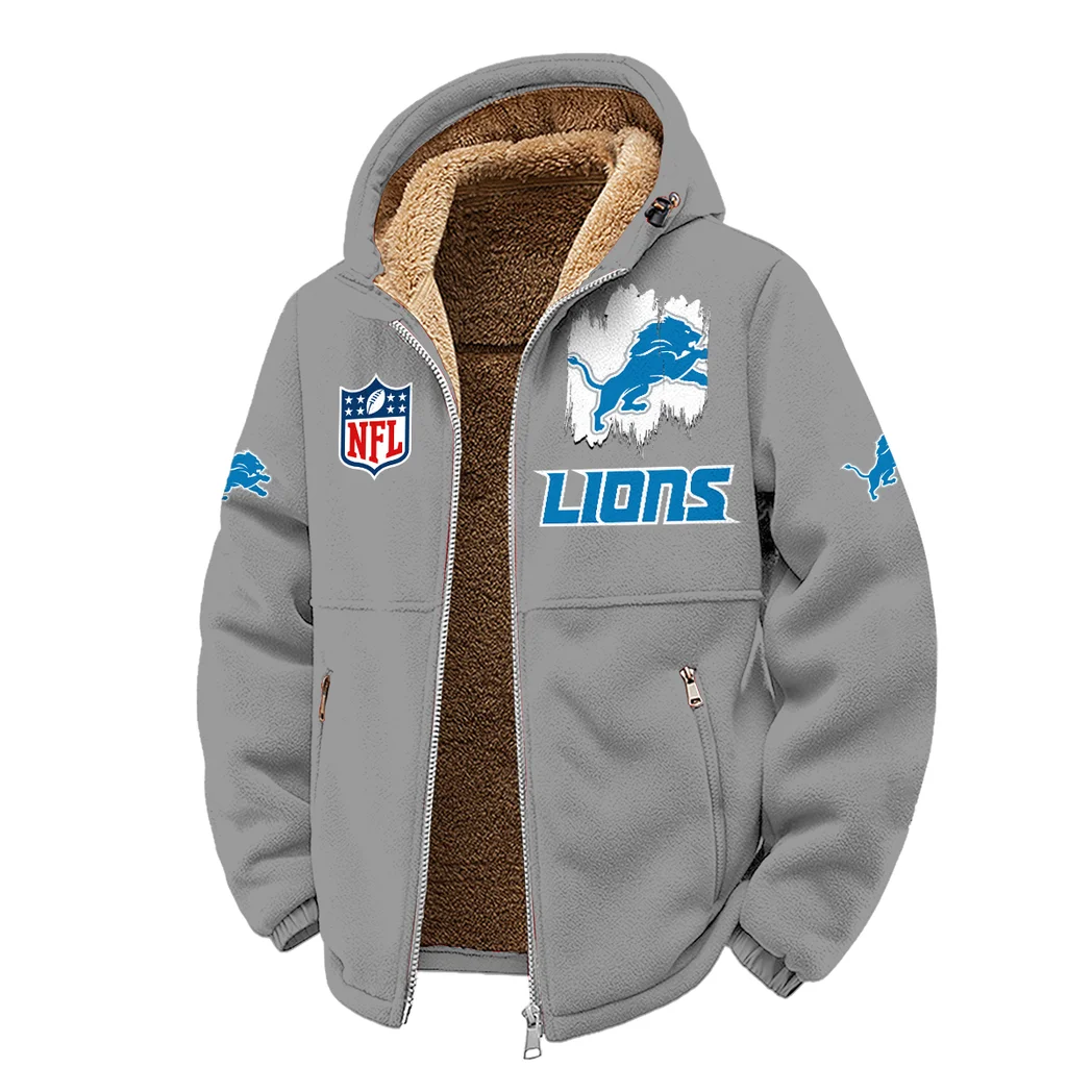 Match Day Prowlers Winter Fleece Jacket, High-Performance Trail Jacket HVN1453DL - Grey - Image 2