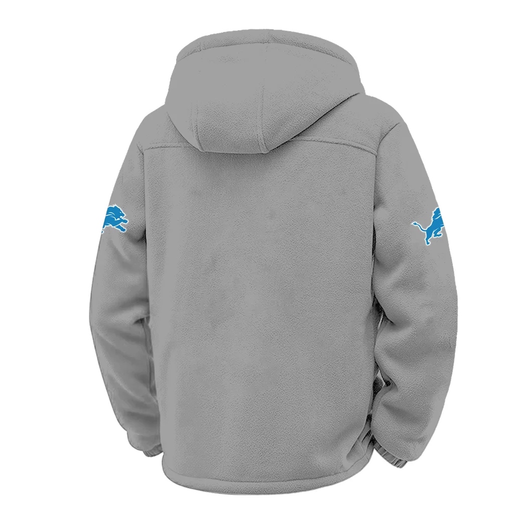Match Day Prowlers Winter Fleece Jacket, High-Performance Trail Jacket HVN1453DL - Grey - Image 3