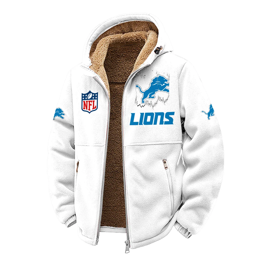 Match Day Prowlers Winter Fleece Jacket, High-Performance Trail Jacket HVN1453DL - White - Image 2