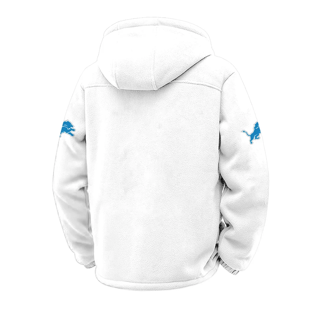 Match Day Prowlers Winter Fleece Jacket, High-Performance Trail Jacket HVN1453DL - White - Image 3