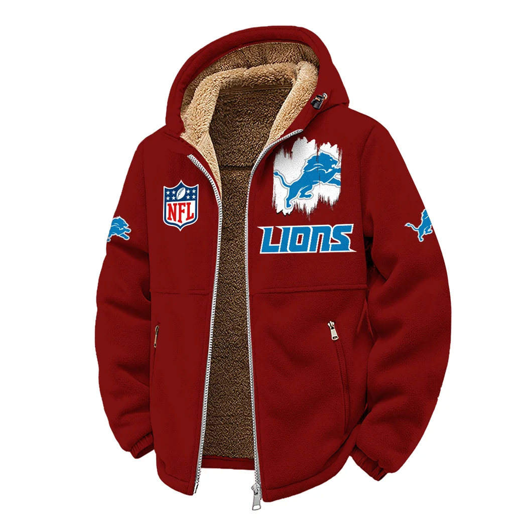 Match Day Prowlers Winter Fleece Jacket, High-Performance Trail Jacket HVN1453DL - Wine - Image 2