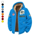 Football Green Crew Winter Fleece Jacket, Dynamic Winter Training Top HVN1453GP - cyan