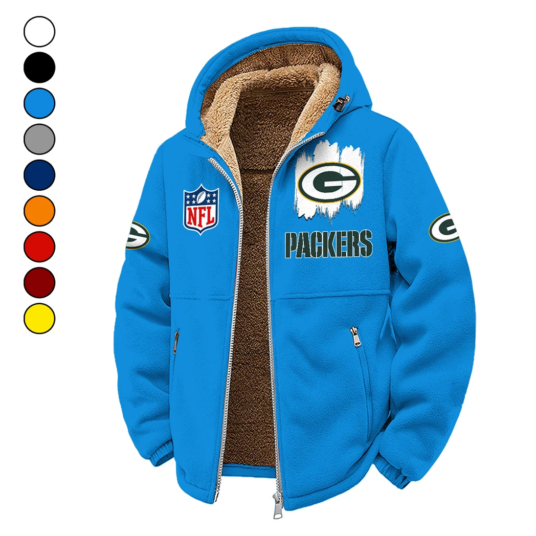 Football Green Crew Winter Fleece Jacket, Dynamic Winter Training Top HVN1453GP - cyan