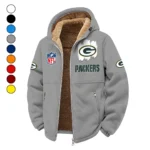 Football Green Crew Winter Fleece Jacket, Dynamic Winter Training Top HVN1453GP - Grey
