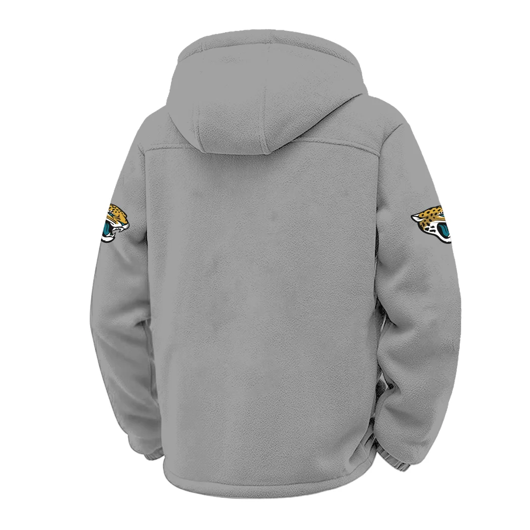 Fan Feline Squad Winter Fleece Jacket, Snow-Ready Active Fleece HVN1453JJ - Grey - Image 3