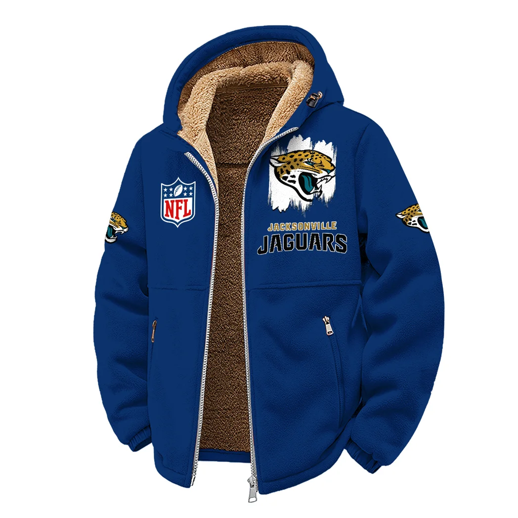Fan Feline Squad Winter Fleece Jacket, Snow-Ready Active Fleece HVN1453JJ - Navy - Image 2