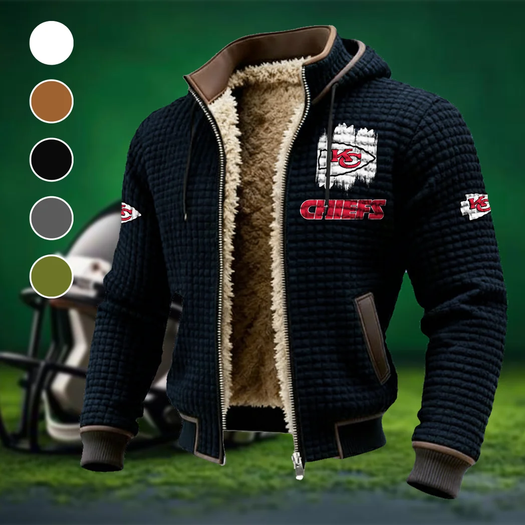 Midnight Rams Fleece-Lined Hooded Jacket, Elemental Guard Sport Jacket HVN1453KC - Black