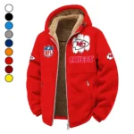 Midnight Rams Winter Fleece Jacket, All-Mountain Sport Jacket HVN1453KC - red