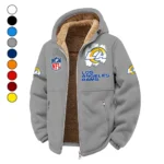 LA Squad Winter Fleece Jacket, Cold Weather Hiking Fleece HVN1453LA - Grey