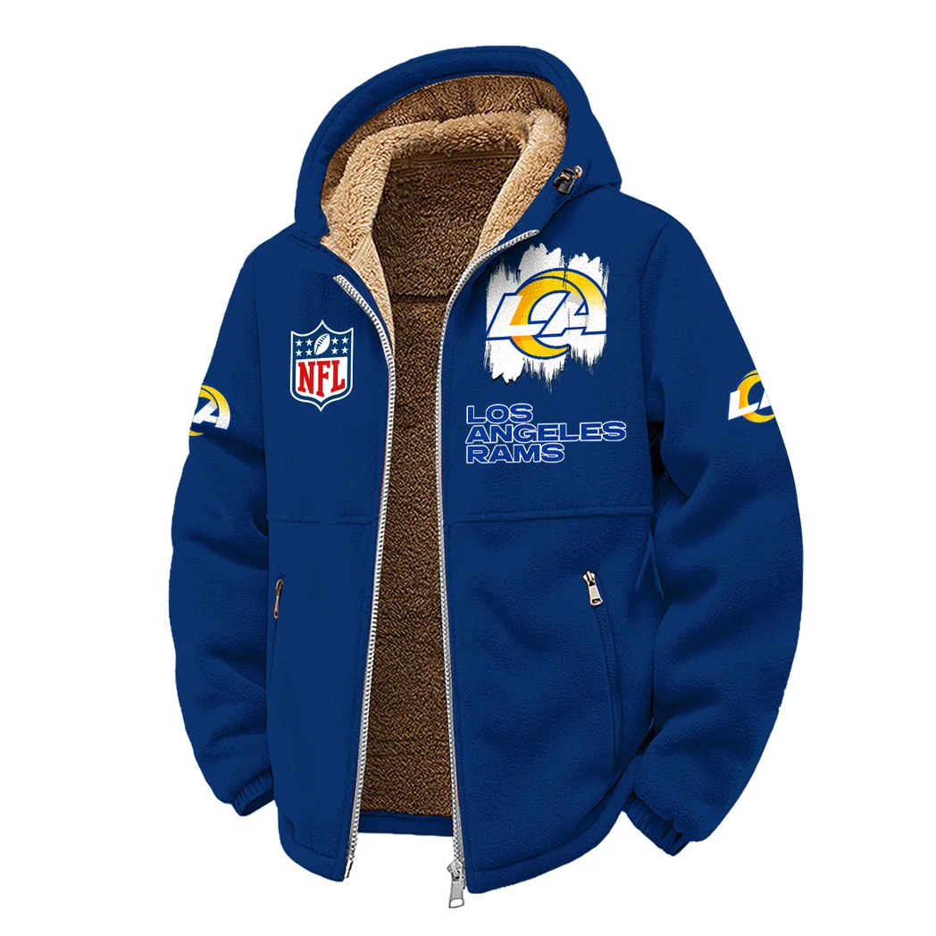 LA Squad Winter Fleece Jacket, Cold Weather Hiking Fleece HVN1453LA - Navy - Image 2