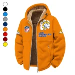 LA Squad Winter Fleece Jacket, Cold Weather Hiking Fleece HVN1453LA - Orange