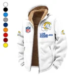 LA Squad Winter Fleece Jacket, Cold Weather Hiking Fleece HVN1453LA - White