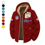 LA Squad Winter Fleece Jacket, Cold Weather Hiking Fleece HVN1453LA - Wine