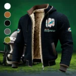 Marine Army Fleece-Lined Hooded Jacket, Cold-Snap Defense Jacket HVN1453MD - Black