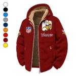 Purple Horns Winter Fleece Jacket, Ultra-Soft Fleece Shell HVN1453MV - Wine