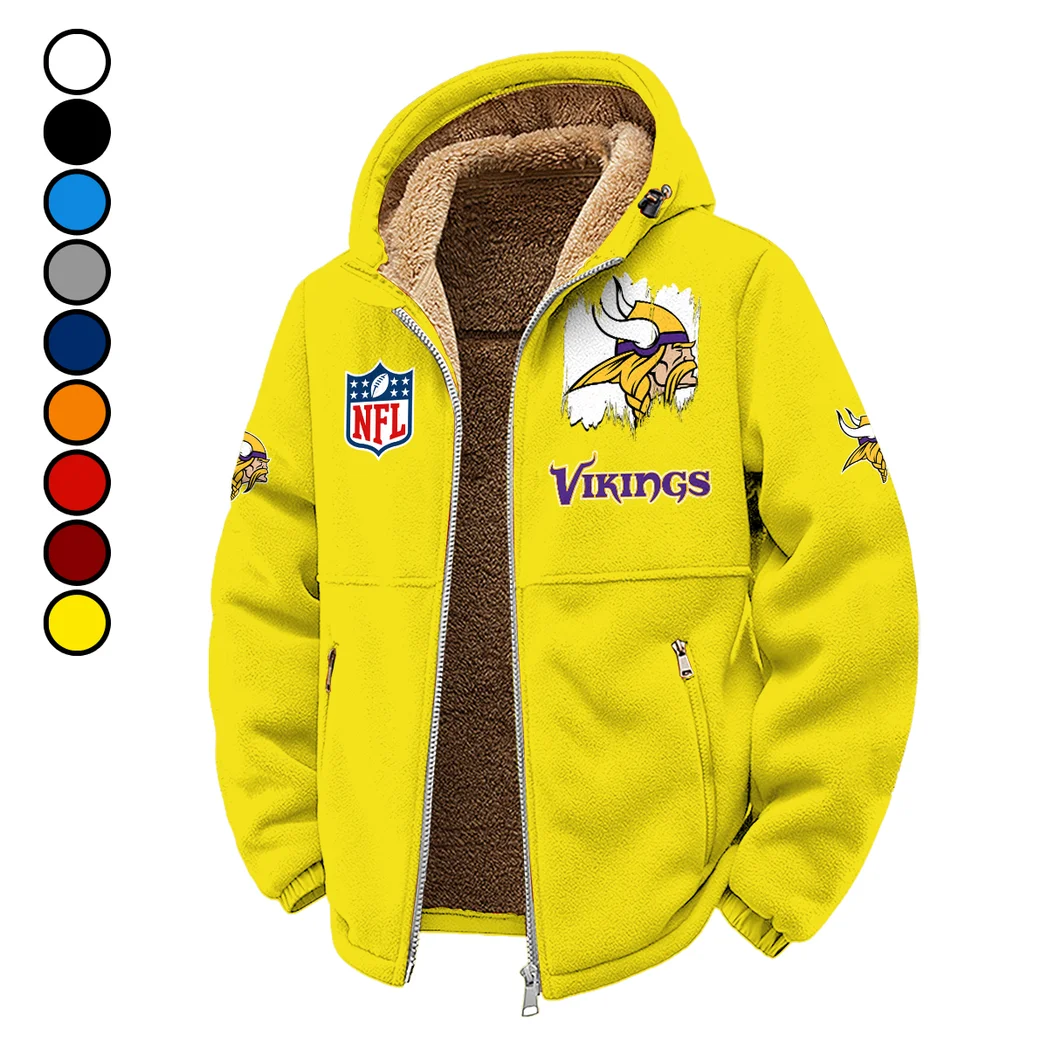 Purple Horns Winter Fleece Jacket, Ultra-Soft Fleece Shell HVN1453MV - Yellow