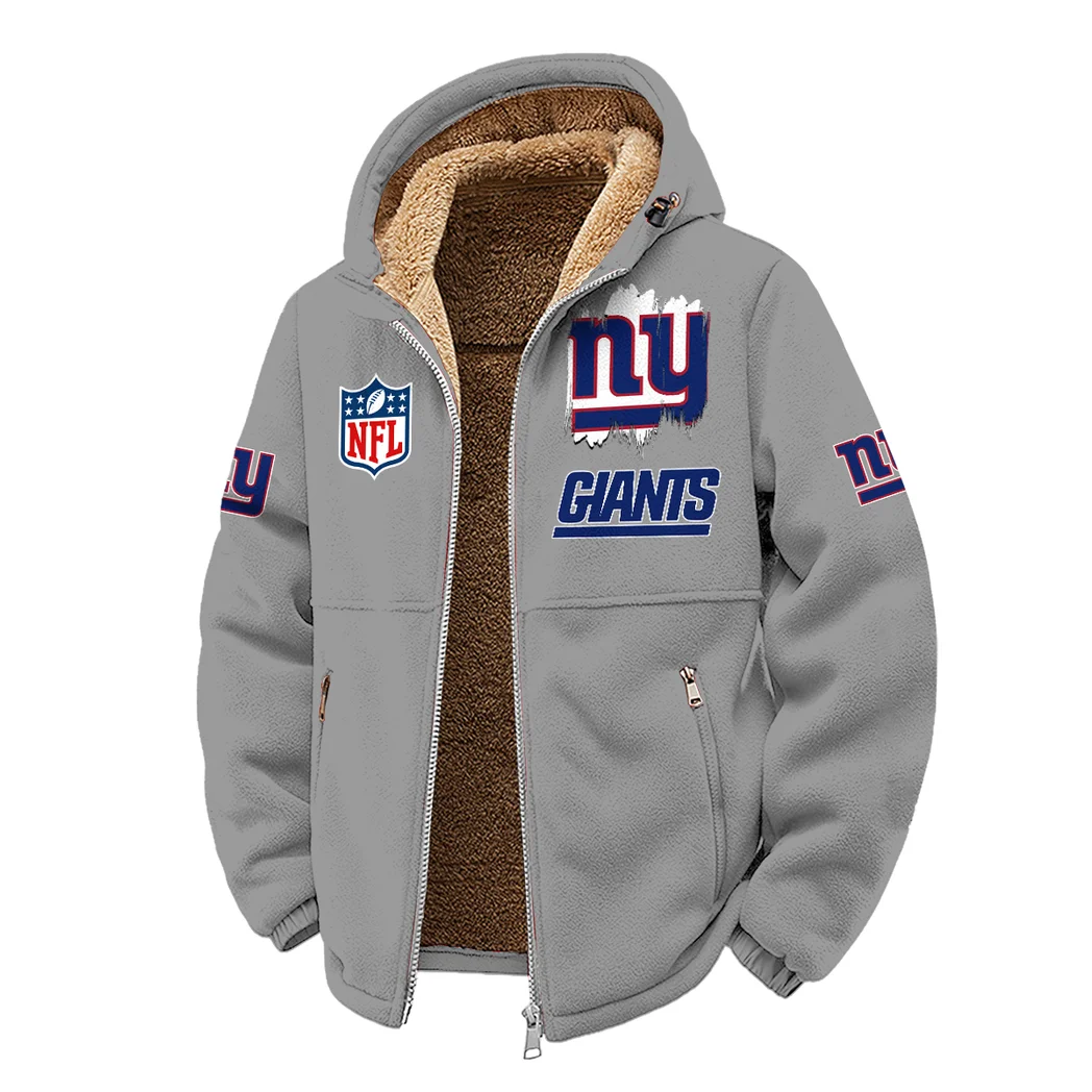 Blue Pride Winter Fleece Jacket, Heavyweight Plush Fleece HVN1453NG - Grey - Image 2