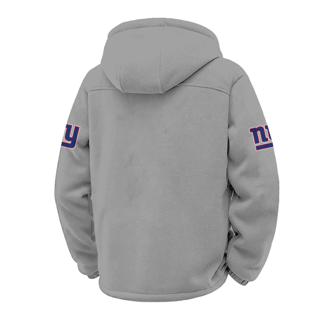 Blue Pride Winter Fleece Jacket, Heavyweight Plush Fleece HVN1453NG - Grey - Image 3