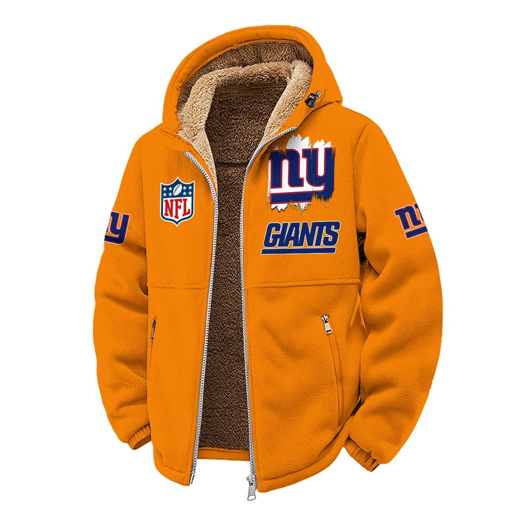 Blue Pride Winter Fleece Jacket, Heavyweight Plush Fleece HVN1453NG - Orange - Image 2