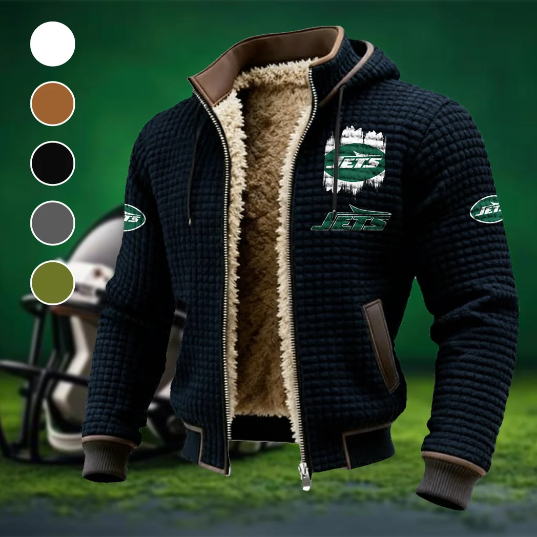Midnight Sparks Fleece-Lined Hooded Jacket, Thermal Core Fleece Jacket HVN1453NJ - Black