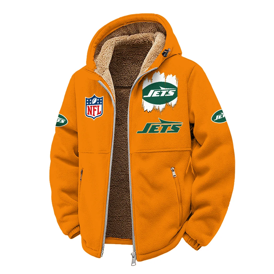 Midnight Sparks Winter Fleece Jacket, Brushed Interior Winter Fleece HVN1453NJ - Orange - Image 2