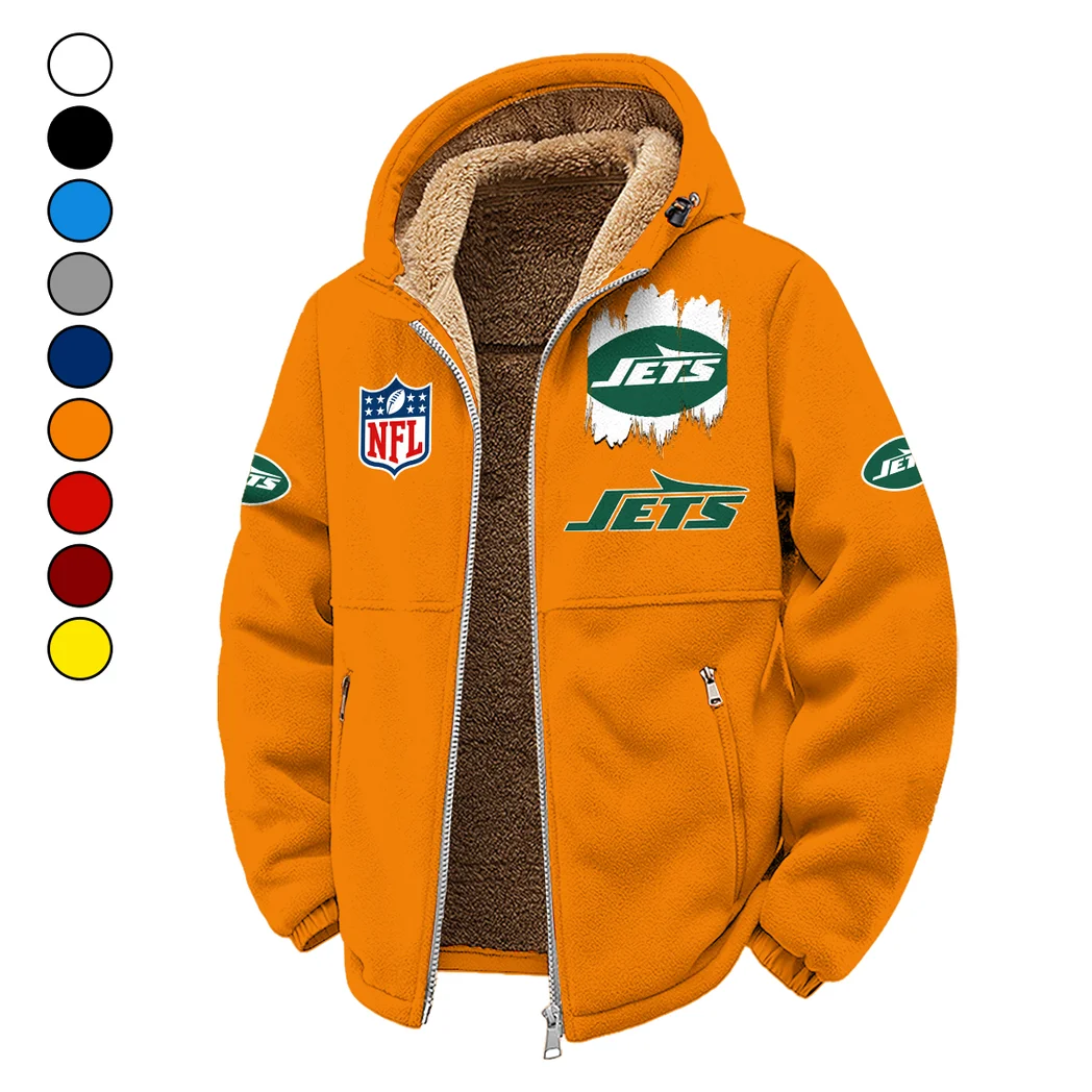 Midnight Sparks Winter Fleece Jacket, Brushed Interior Winter Fleece HVN1453NJ - Orange