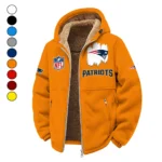 Match Day Squad Winter Fleece Jacket, Luxe Microfleece Pullover HVN1453NP - Orange