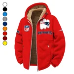 Match Day Squad Winter Fleece Jacket, Luxe Microfleece Pullover HVN1453NP - red