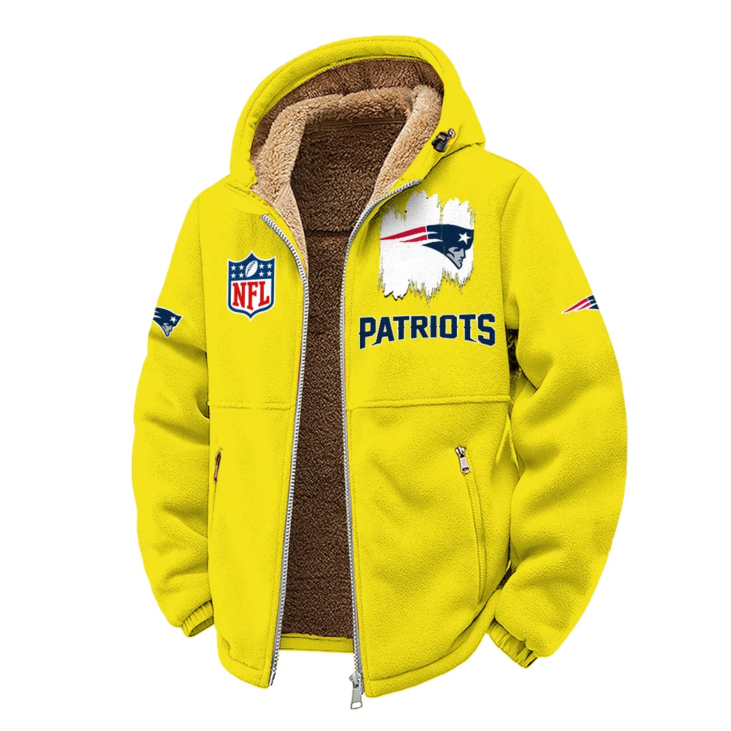 Match Day Squad Winter Fleece Jacket, Luxe Microfleece Pullover HVN1453NP - Yellow - Image 2