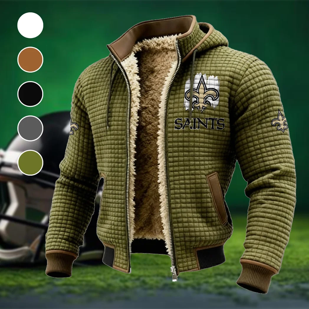 Midnight Talons Fleece-Lined Hooded Jacket, Brushed Interior Winter Jacket HVN1453NS - Green