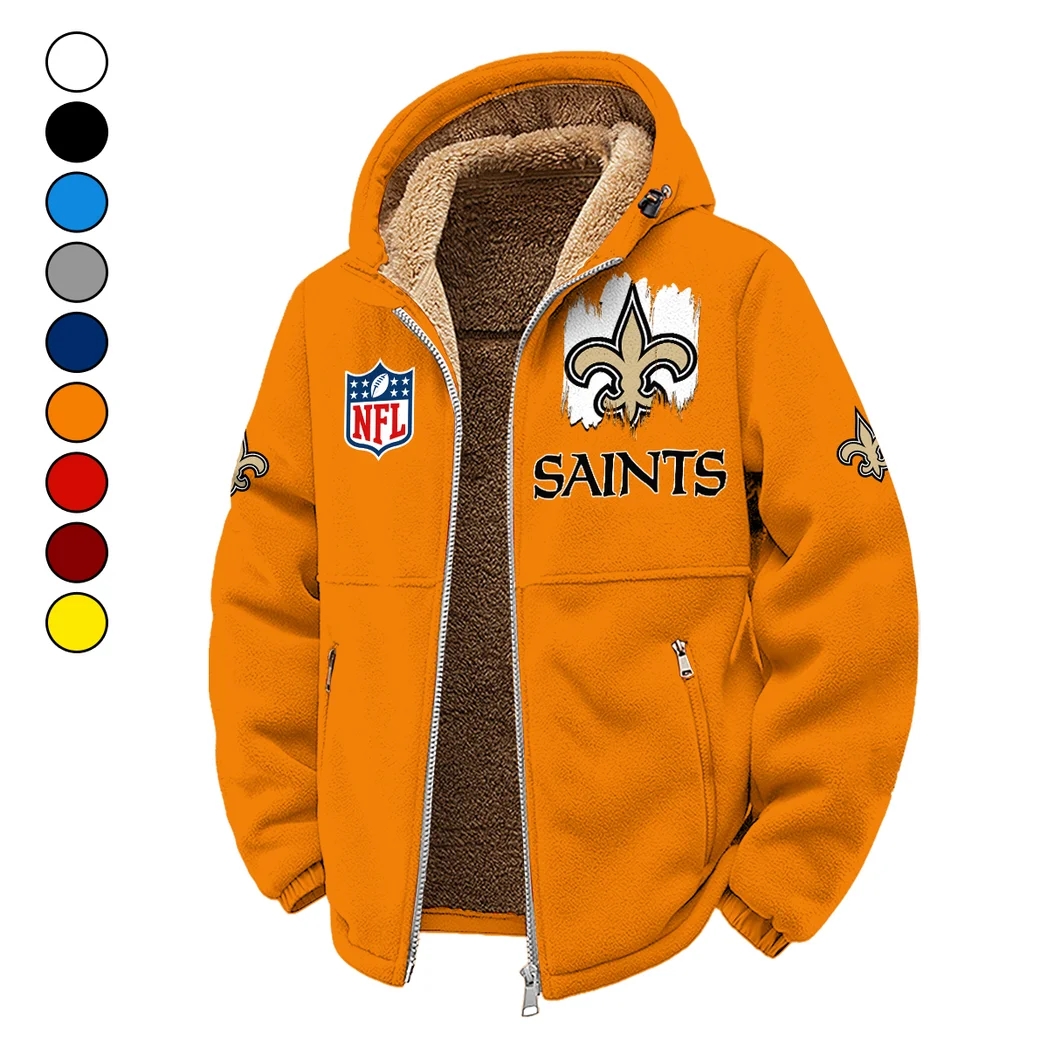 Midnight Talons Winter Fleece Jacket, Anti-Pill Thermal Fleece HVN1453NS - Orange