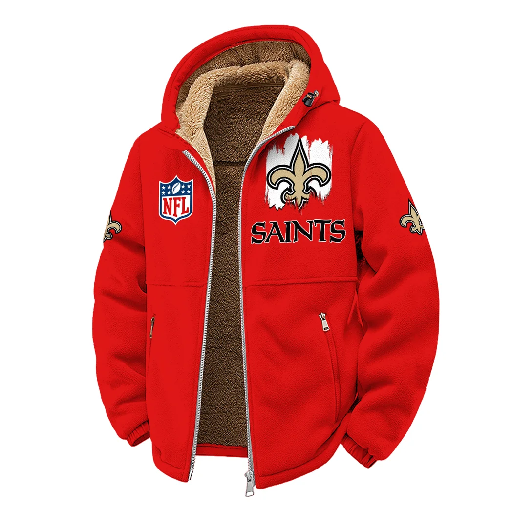 Midnight Talons Winter Fleece Jacket, Anti-Pill Thermal Fleece HVN1453NS - red - Image 2
