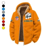 Match Day Squad Winter Fleece Jacket, High-Density Comfort Fleece HVN1453PE - Orange