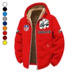 Match Day Squad Winter Fleece Jacket, High-Density Comfort Fleece HVN1453PE - red