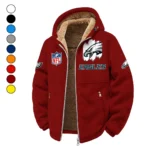 Match Day Squad Winter Fleece Jacket, High-Density Comfort Fleece HVN1453PE - Wine