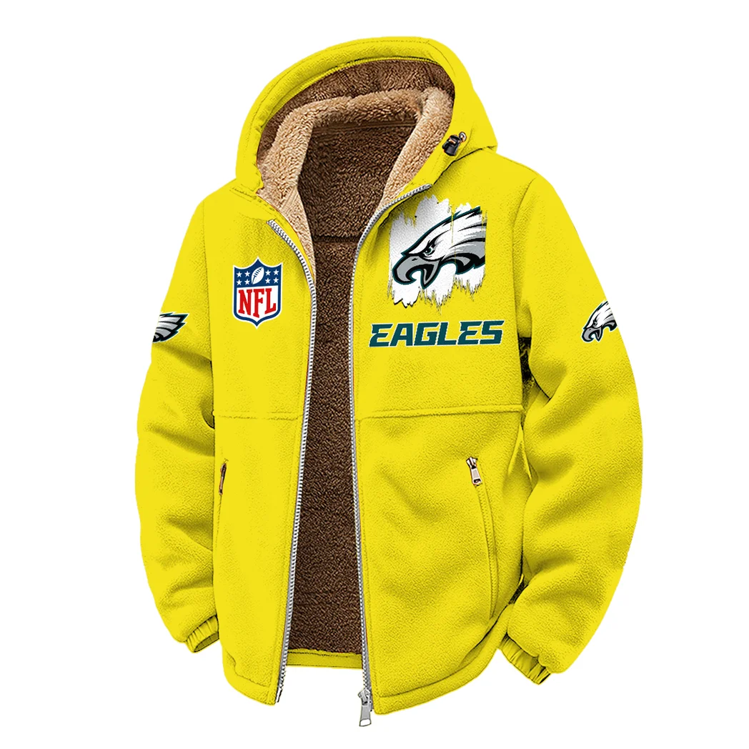 Match Day Squad Winter Fleece Jacket, High-Density Comfort Fleece HVN1453PE - Yellow - Image 2