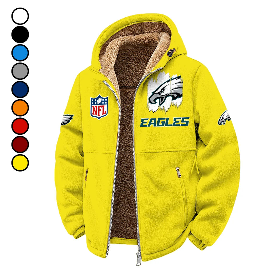 Match Day Squad Winter Fleece Jacket, High-Density Comfort Fleece HVN1453PE - Yellow