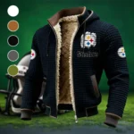 Steel Crew Fleece-Lined Hooded Jacket, High-Density Comfort Fleece HVN1453PS - Black
