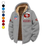 Victory Horns Winter Fleece Jacket, Breathable Winter Comfort HVN1453SF - Grey