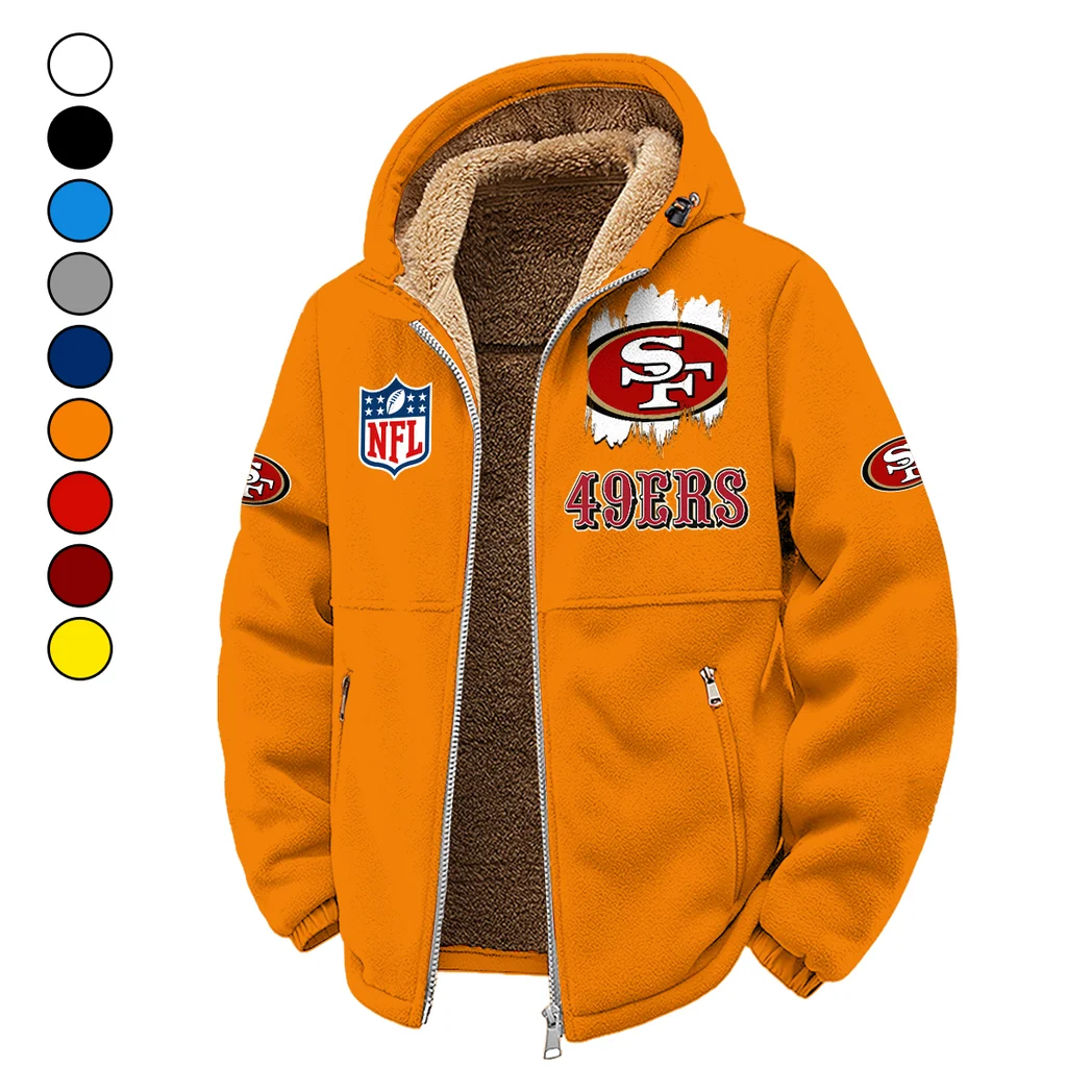 Victory Horns Winter Fleece Jacket, Breathable Winter Comfort HVN1453SF - Orange