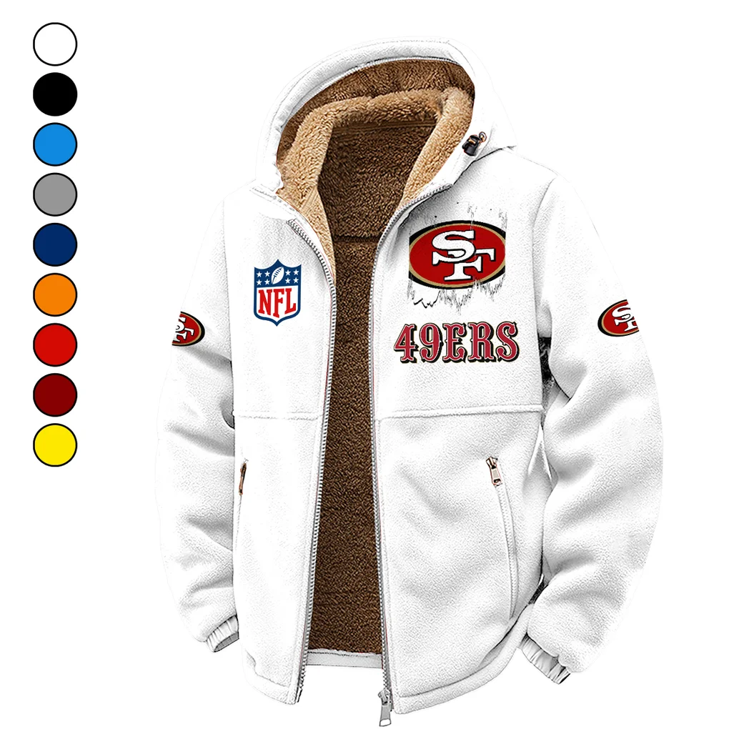Victory Horns Winter Fleece Jacket, Breathable Winter Comfort HVN1453SF - White